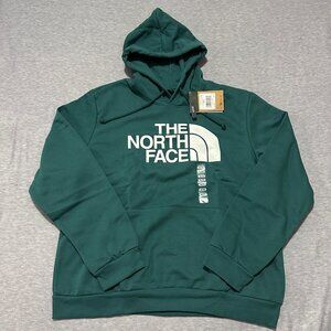 NWT The North Face EVO Half Dome Hoodie Mens XL Deep Nori Green Drawstring